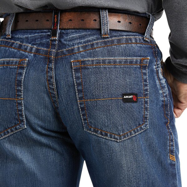 Ariat FR M3 Loose Basic Stackable Straight Leg Jean in flint
